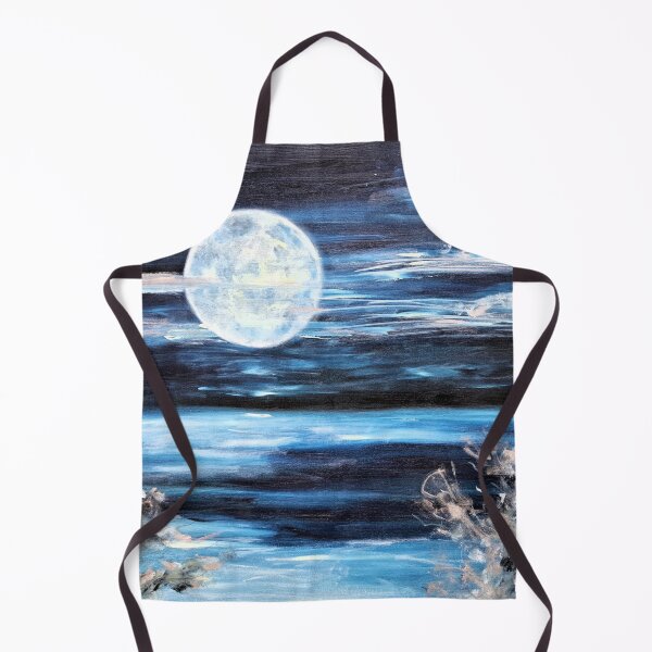 Item preview, Moonlight Beauty Mystery Lake Mist Night Tranquility Harmony designed and sold by kkjustpaint.
