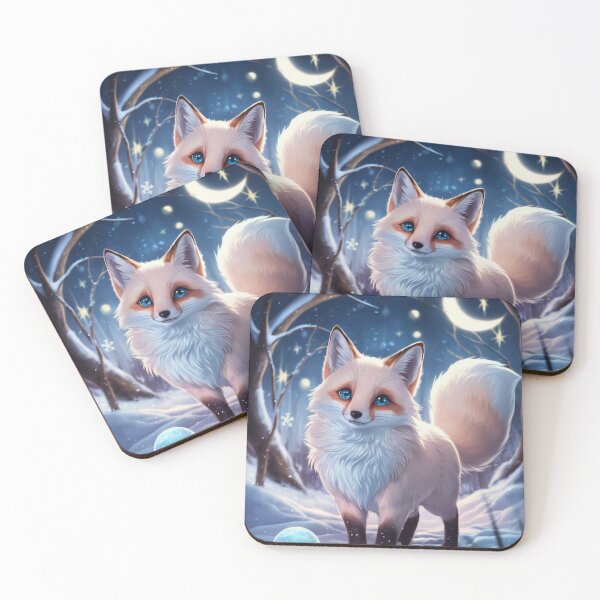 Item preview, Fox Portrait. winter fox, fox in the snow, fantasy fox, whimsical fox, fox for the holidays designed and sold by FoxVibes.