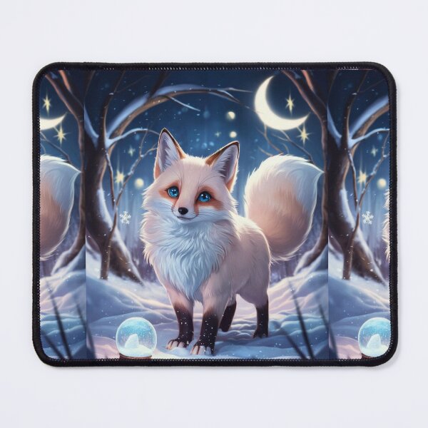 Item preview, Fox Portrait. winter fox, fox in the snow, fantasy fox, whimsical fox, fox for the holidays designed and sold by FoxVibes.