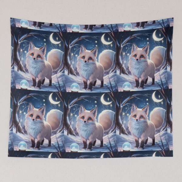 Item preview, Fox Portrait. winter fox, fox in the snow, fantasy fox, whimsical fox, fox for the holidays designed and sold by FoxVibes.