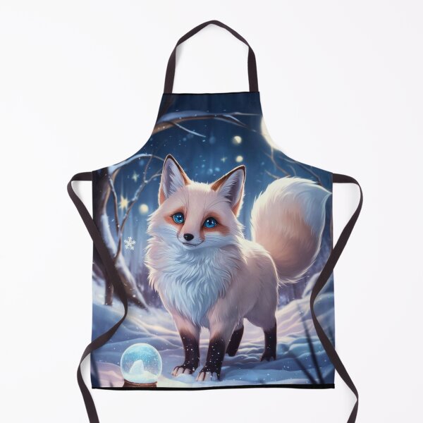 Artikelvorschau, Fuchs-Porträt. Winterfuchs, Fuchs im Schnee, Fantasiefuchs, wunderlicher Fuchs, Fuchs für die Feiertage entworfen und verkauft von FoxVibes.