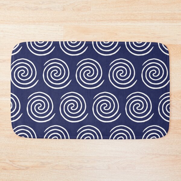 Item preview, Time Portal Spiral Pattern Navy Blue and White designed and sold by tonymagnerart.