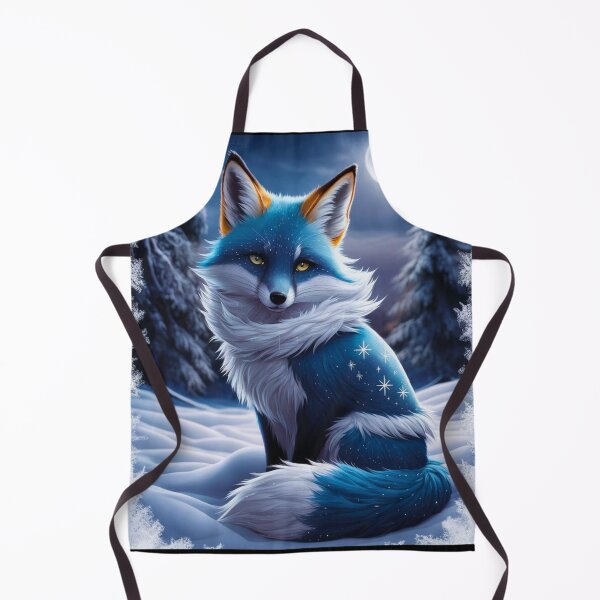 Artikelvorschau, Fuchs-Porträt. Winterfuchs, Fuchs im Schnee, Fantasiefuchs, wunderlicher Fuchs, Fuchs für die Feiertage entworfen und verkauft von FoxVibes.