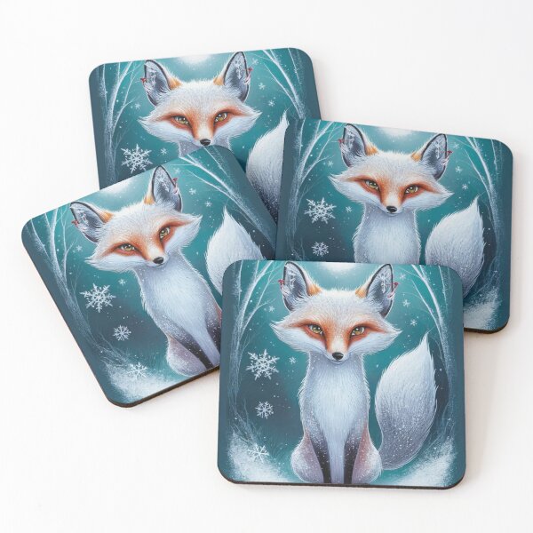 Item preview, Fox Portrait. winter fox, fox in the snow, fantasy fox, whimsical fox, fox for the holidays designed and sold by FoxVibes.