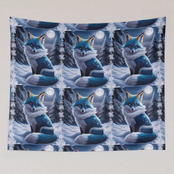 Item preview, Fox Portrait. winter fox, fox in the snow, fantasy fox, whimsical fox, fox for the holidays designed and sold by FoxVibes.