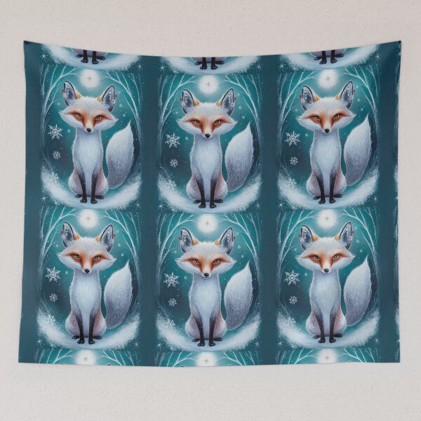 Item preview, Fox Portrait. winter fox, fox in the snow, fantasy fox, whimsical fox, fox for the holidays designed and sold by FoxVibes.