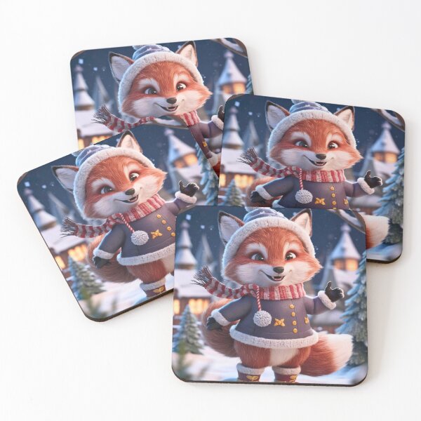 Item preview, Fox Portrait. winter fox, fox in the snow, fantasy fox, whimsical fox, fox for the holidays designed and sold by FoxVibes.