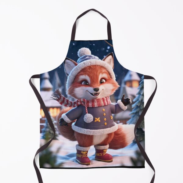 Artikelvorschau, Fuchs-Porträt. Winterfuchs, Fuchs im Schnee, Fantasiefuchs, wunderlicher Fuchs, Fuchs für die Feiertage entworfen und verkauft von FoxVibes.