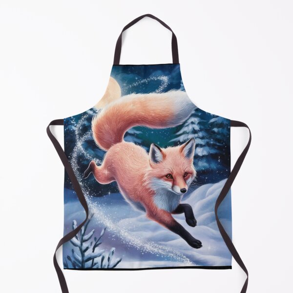 Artikelvorschau, Fuchs-Porträt. Winterfuchs, Fuchs im Schnee, Fantasiefuchs, wunderlicher Fuchs, Fuchs für die Feiertage entworfen und verkauft von FoxVibes.