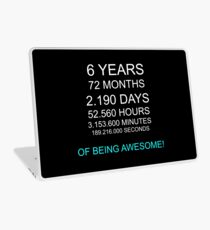 6th birthday kids awesome gift idea Laptop Skin