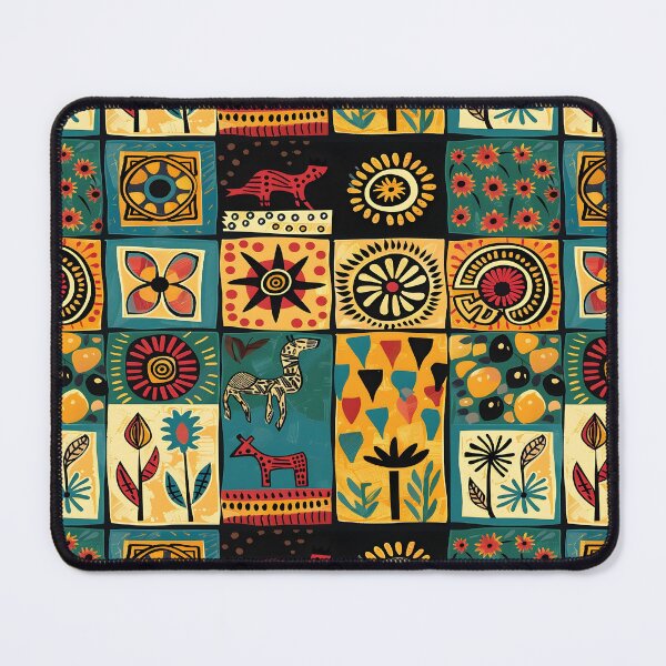 Item preview, Colorful African Art Pattern designed and sold by ArtbyAiGallery.