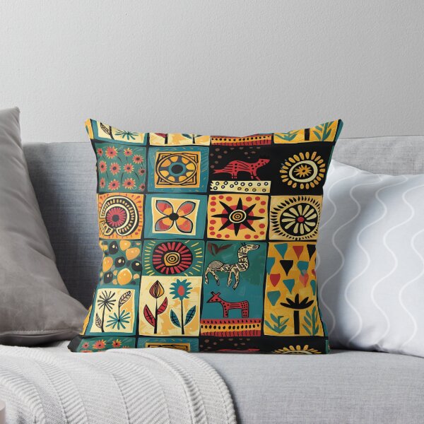 Item preview, Colorful African Art Pattern designed and sold by ArtbyAiGallery.