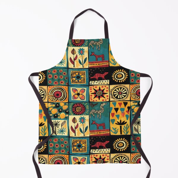 Item preview, Colorful African Art Pattern designed and sold by ArtbyAiGallery.