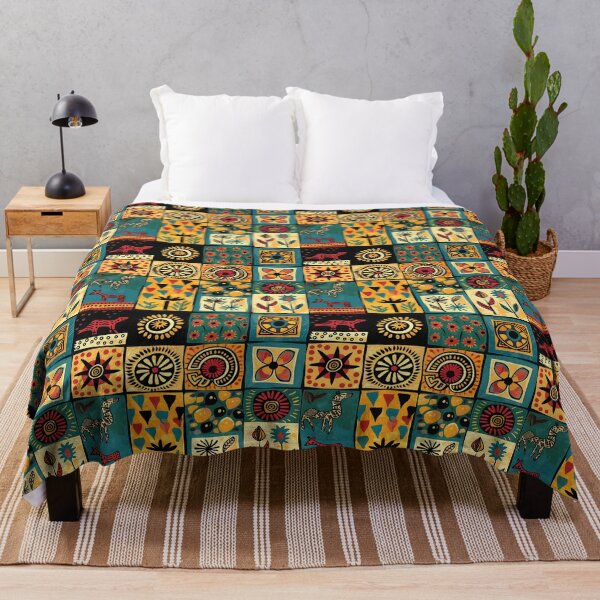 Item preview, Colorful African Art Pattern designed and sold by ArtbyAiGallery.