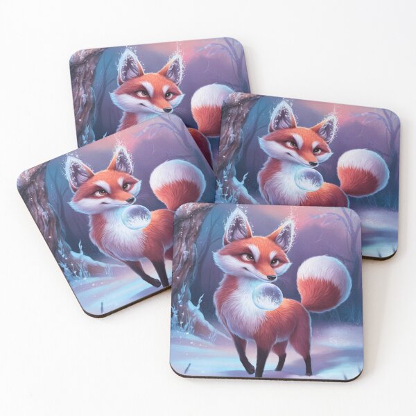 Item preview, Fox Portrait. winter fox, fox in the snow, fantasy fox, whimsical fox, fox for the holidays designed and sold by FoxVibes.