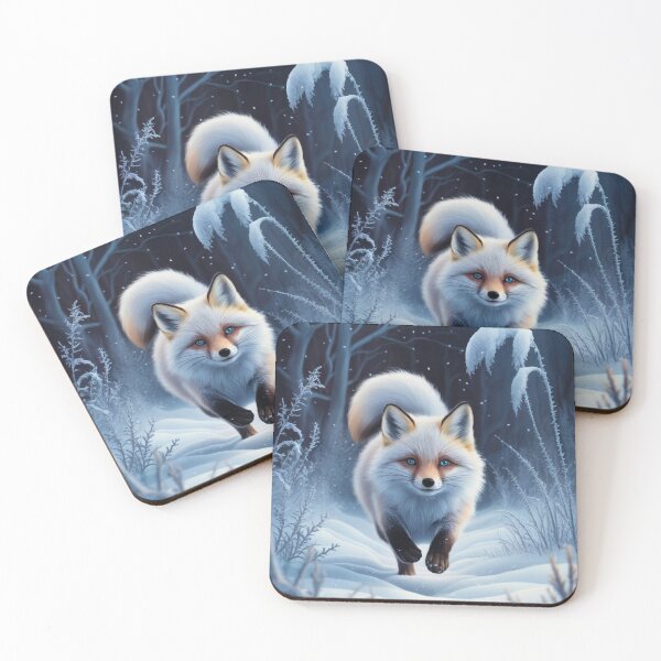 Item preview, Fox Portrait. winter fox, fox in the snow, fantasy fox, whimsical fox, fox for the holidays designed and sold by FoxVibes.