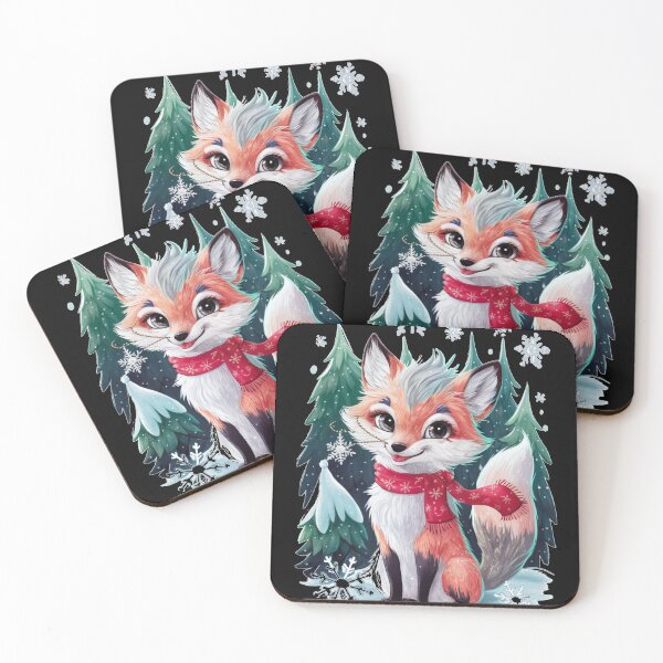 Item preview, Fox Portrait. winter fox, fox in the snow, fantasy fox, whimsical fox, fox for the holidays designed and sold by FoxVibes.