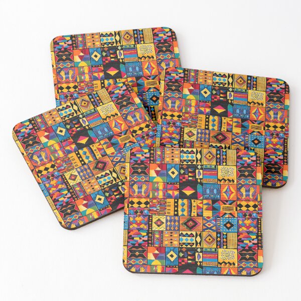 Item preview, Colorful African Art Pattern designed and sold by ArtbyAiGallery.