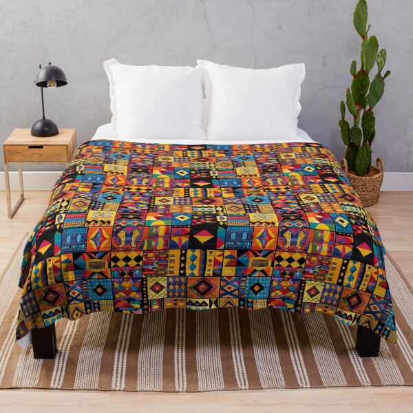 Item preview, Colorful African Art Pattern designed and sold by ArtbyAiGallery.