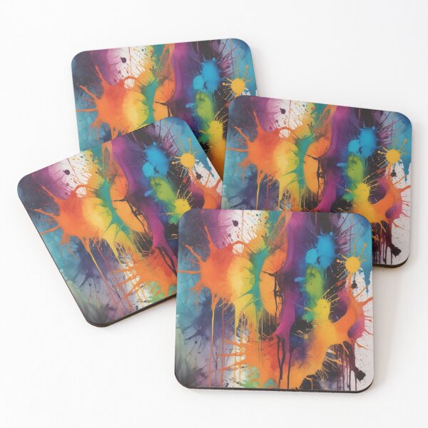 Item preview, Artistic colorful splash spectrum artwork print design  designed and sold by Anshu3813.