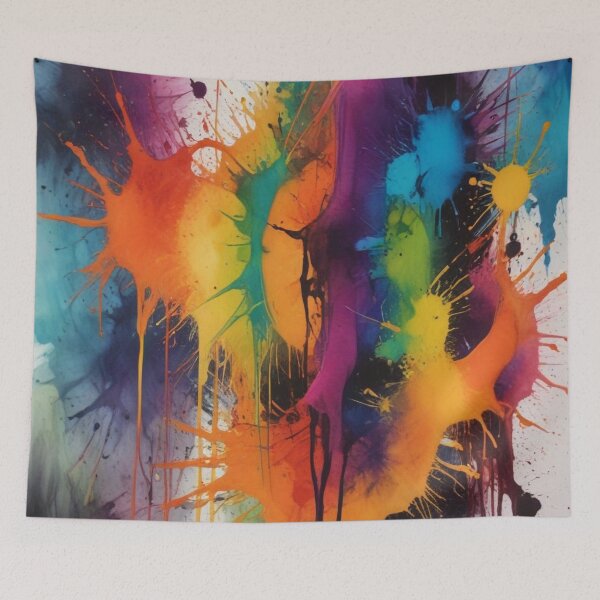 Item preview, Artistic colorful splash spectrum artwork print design  designed and sold by Anshu3813.