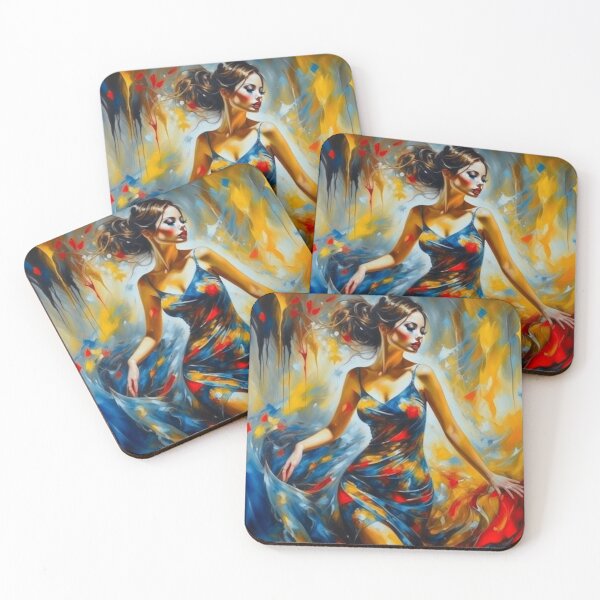 Item preview, Oil painting of Woman in dress designed and sold by ZeusGallery.