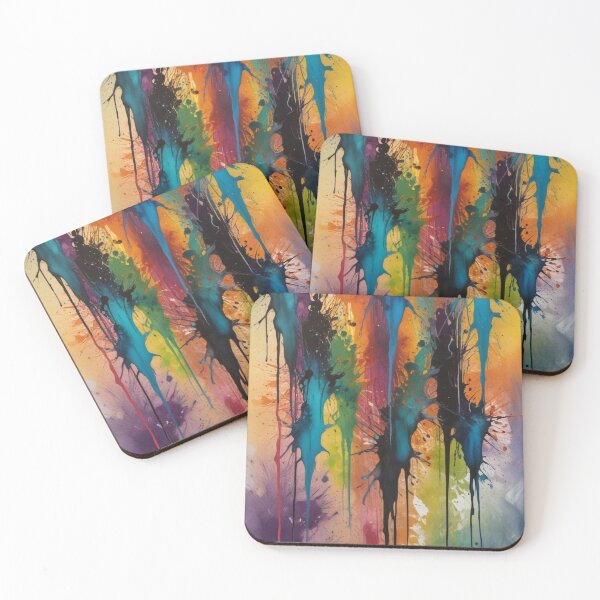 Item preview, Artistic colorful splash spectrum artwork print design  designed and sold by Anshu3813.