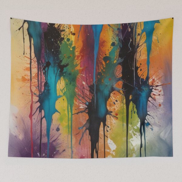 Item preview, Artistic colorful splash spectrum artwork print design  designed and sold by Anshu3813.