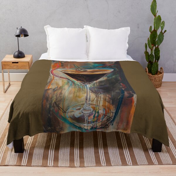 Item preview, Vibrant Martini Dream- Glossy Espresso Glass in Abstract Ambiance AI Generated designed and sold by OlfactoART Studio.