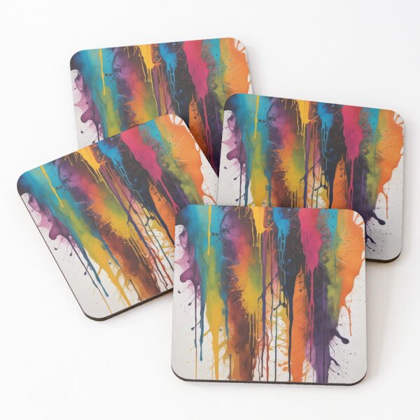 Item preview, Artistic colorful splash spectrum artwork print design  designed and sold by Anshu3813.