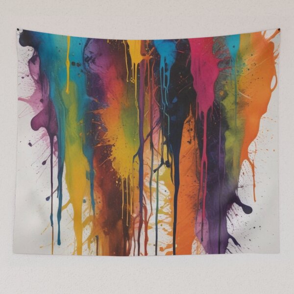 Item preview, Artistic colorful splash spectrum artwork print design  designed and sold by Anshu3813.