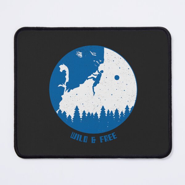 Item preview, Wild and Free Mountain Climbing Hiking Fun designed and sold by chancieteeshop.