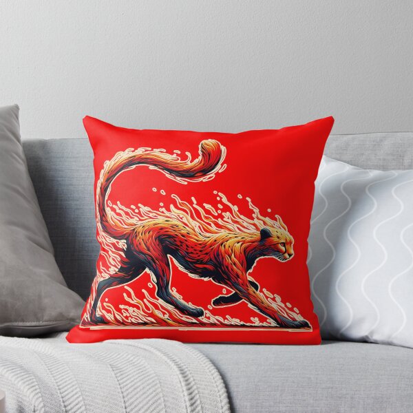 Item preview, Inky Fire Cheetah, Ai Generated Art  designed and sold by ACC .