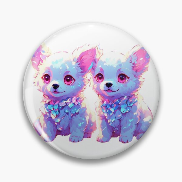 Item preview, White puppies designed and sold by LevCreates.