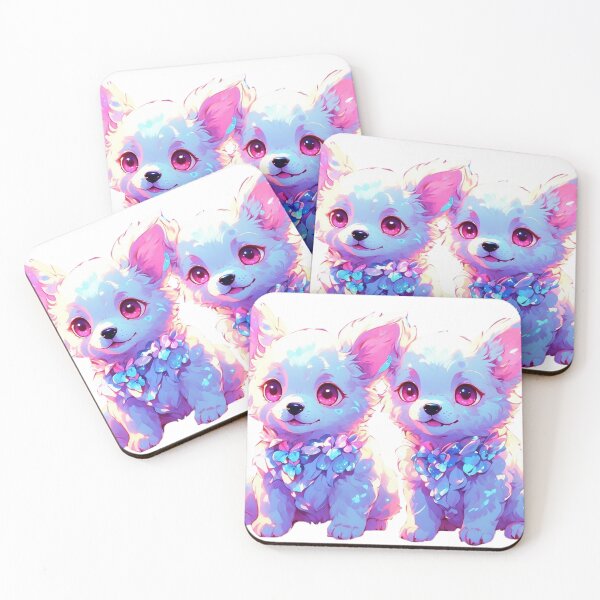 Item preview, White puppies designed and sold by LevCreates.
