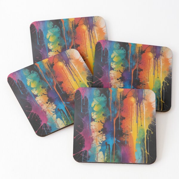 Item preview, Artistic colorful splash spectrum artwork print design  designed and sold by Anshu3813.