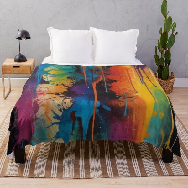 Item preview, Artistic colorful splash spectrum artwork print design  designed and sold by Anshu3813.