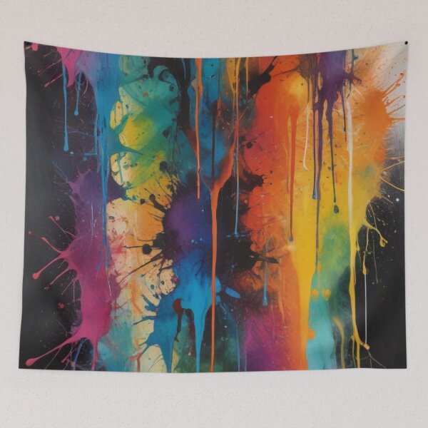 Item preview, Artistic colorful splash spectrum artwork print design  designed and sold by Anshu3813.