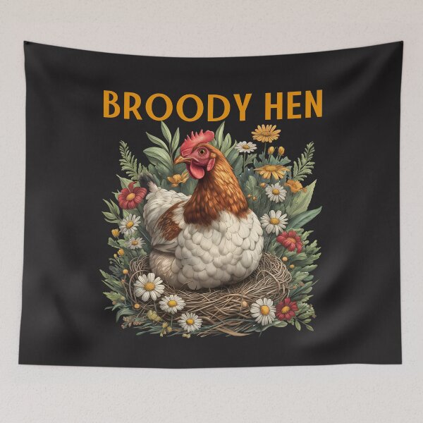 Item preview, Broody Hen Nesting Bliss designed and sold by elynne9.