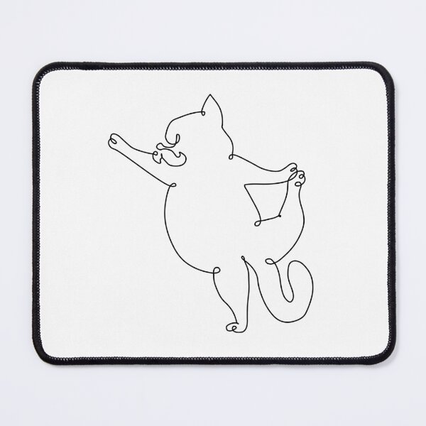 Item preview, One Line Persian Cat Dancer Pose designed and sold by Huebucket.