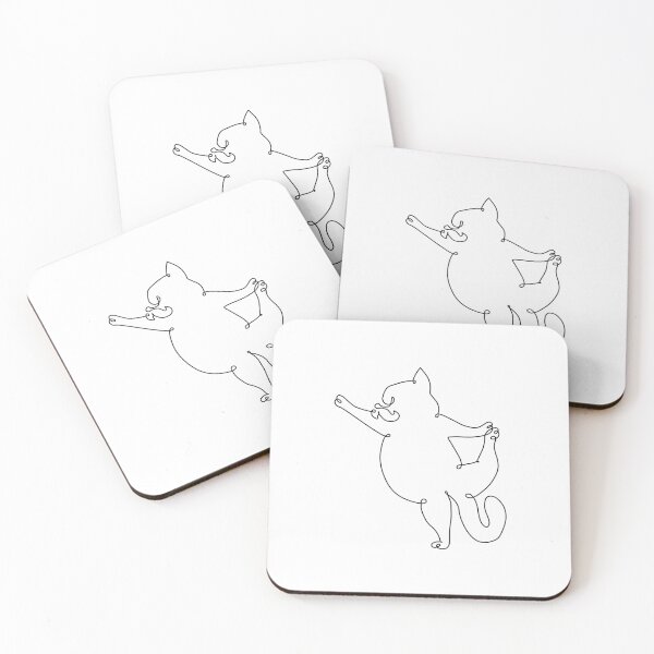 Item preview, One Line Persian Cat Dancer Pose designed and sold by Huebucket.