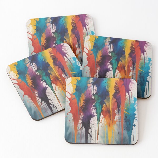 Item preview, Artistic colorful splash spectrum artwork print design  designed and sold by Anshu3813.