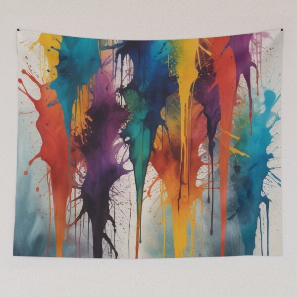 Item preview, Artistic colorful splash spectrum artwork print design  designed and sold by Anshu3813.