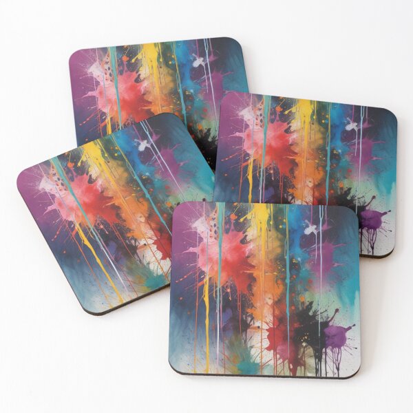 Item preview, Artistic colorful splash spectrum artwork print design  designed and sold by Anshu3813.