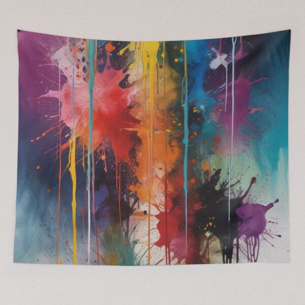 Item preview, Artistic colorful splash spectrum artwork print design  designed and sold by Anshu3813.