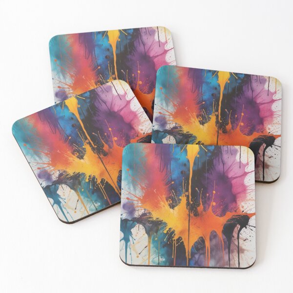 Item preview, Artistic colorful splash spectrum artwork print design  designed and sold by Anshu3813.