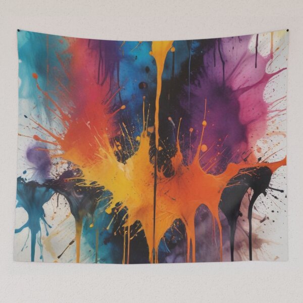 Item preview, Artistic colorful splash spectrum artwork print design  designed and sold by Anshu3813.