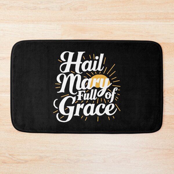 Item preview, Hail Mary Full Of Grace! White And Black Catholic Mary designed and sold by PMCreative.