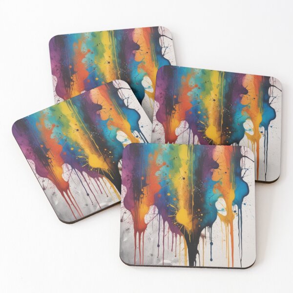 Item preview, Artistic colorful splash spectrum artwork print design  designed and sold by Anshu3813.
