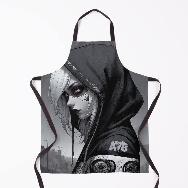 Item preview, Sugar Skull Girl with Black Hoodie and PInk Eyes designed and sold by A78-Designs.